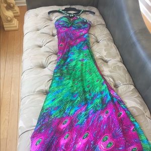 Multicolor mermaid prom dress!